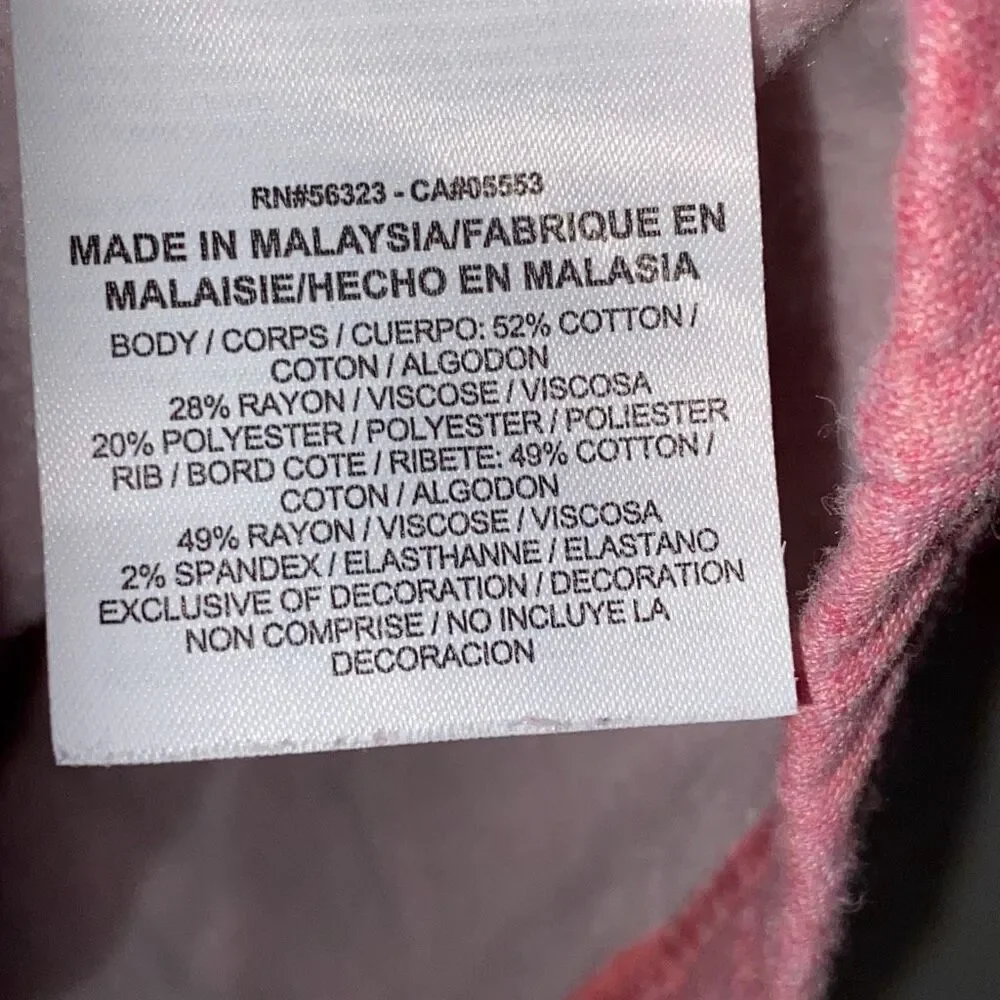 Nike Women's Pink Raglan Sleeve Cropped Hooded Sweatshirt Size Large‎